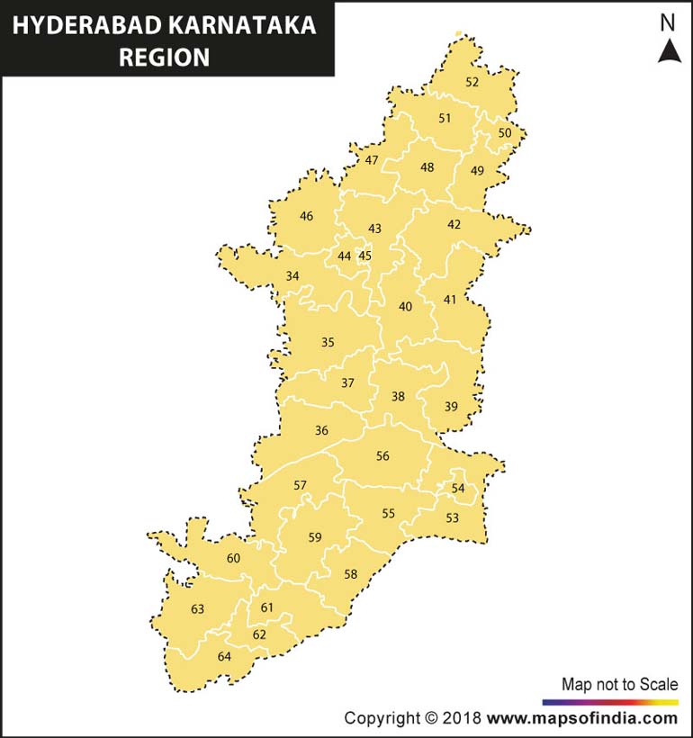 Hyderabad Karnataka Region Map